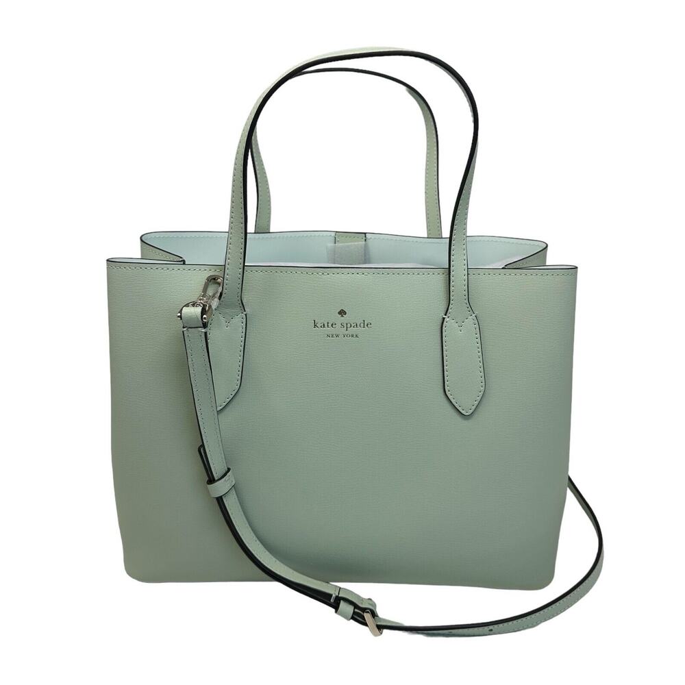 Kate Spade Harper Satchel Refined Grain Olive Leather Crossbody Bag WKR00064